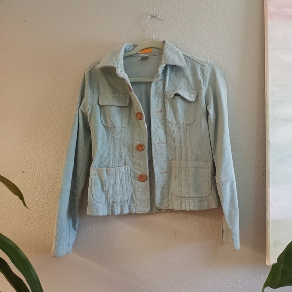 Tulle Jackets & Blazers - Tulle mint corduroy jacket